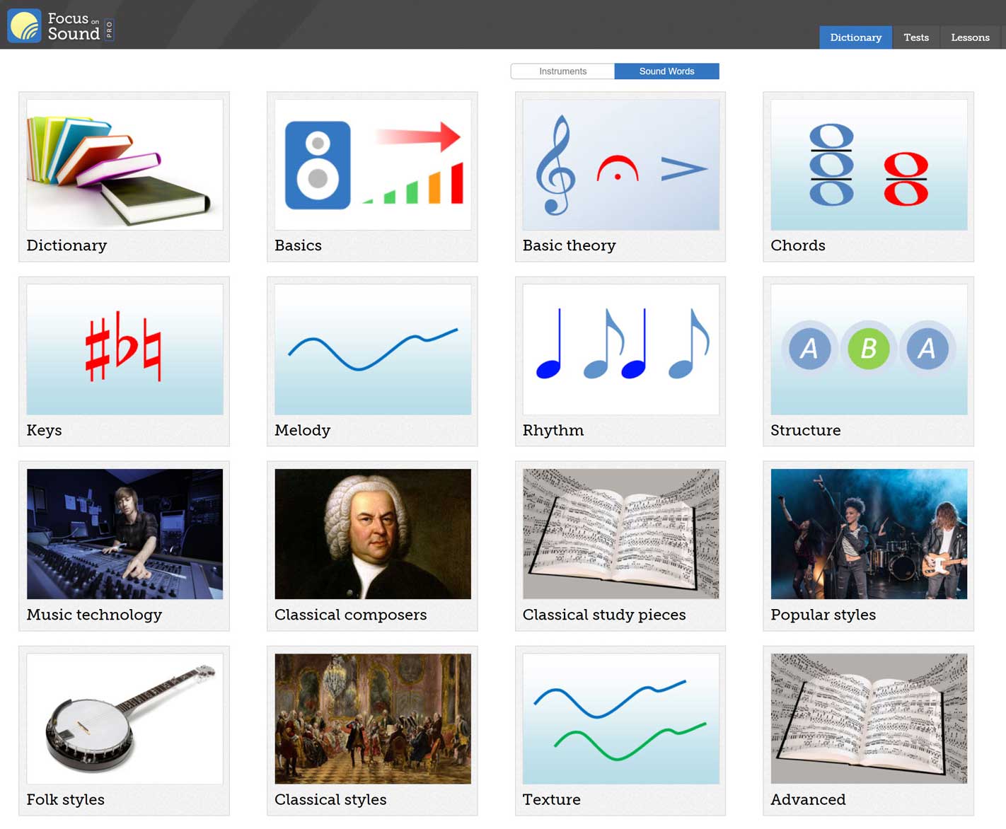 Google Classroom login - Focus on Sound, Music Education Software