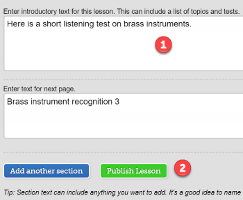 AddTextForNewLesson
