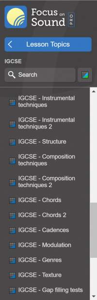 IGCSE general lesson topics